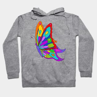 Side Flying Butterfly Hoodie